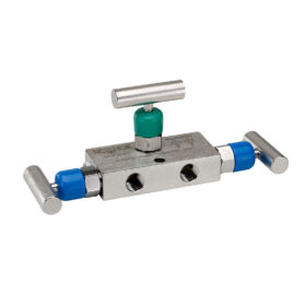 Noshok | 3710-FFC. 3610/3710 Series 0.141 in. Orifice Differential Pressure Mini 3 Manifold Valves with Hard Seat and Soft Tip