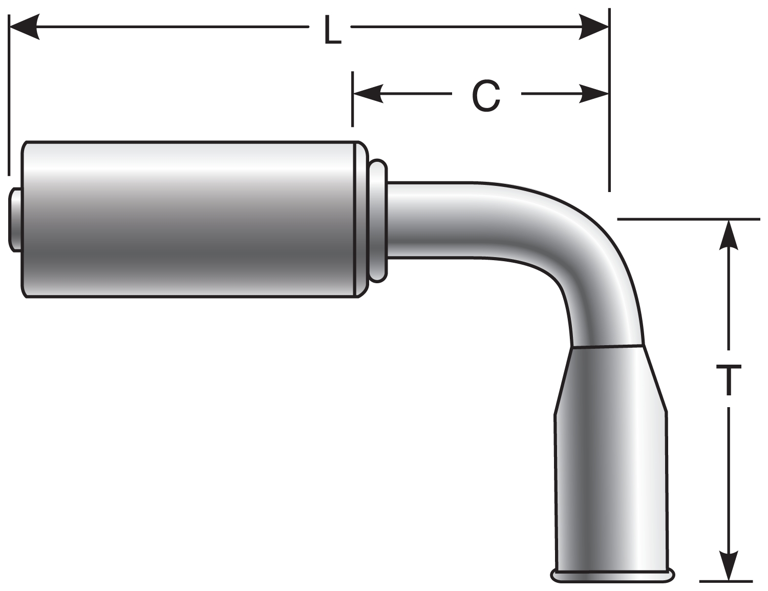 Gates | 733252295. 10ACB-10FSL90. PolarSeal® Couplings