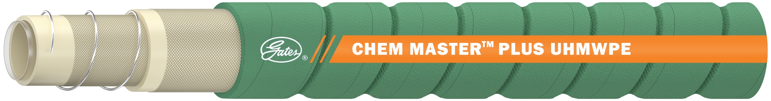 Gates | 46970015. 1X100 CHEM+ UHMWPE 200SD GRN. Chem Master™ Plus UHMWPE