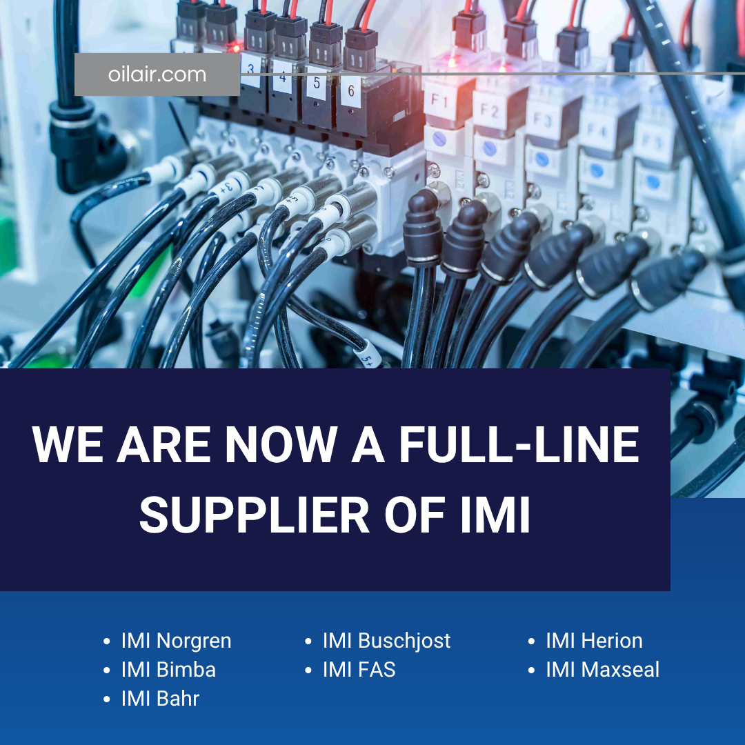 We are now a full-line supplier of IMI. IMI Norgren, IMI Buschjost, IMI Herion, IMI Bimba, IMI FAS, IMI Maxseal, IMI Bahr